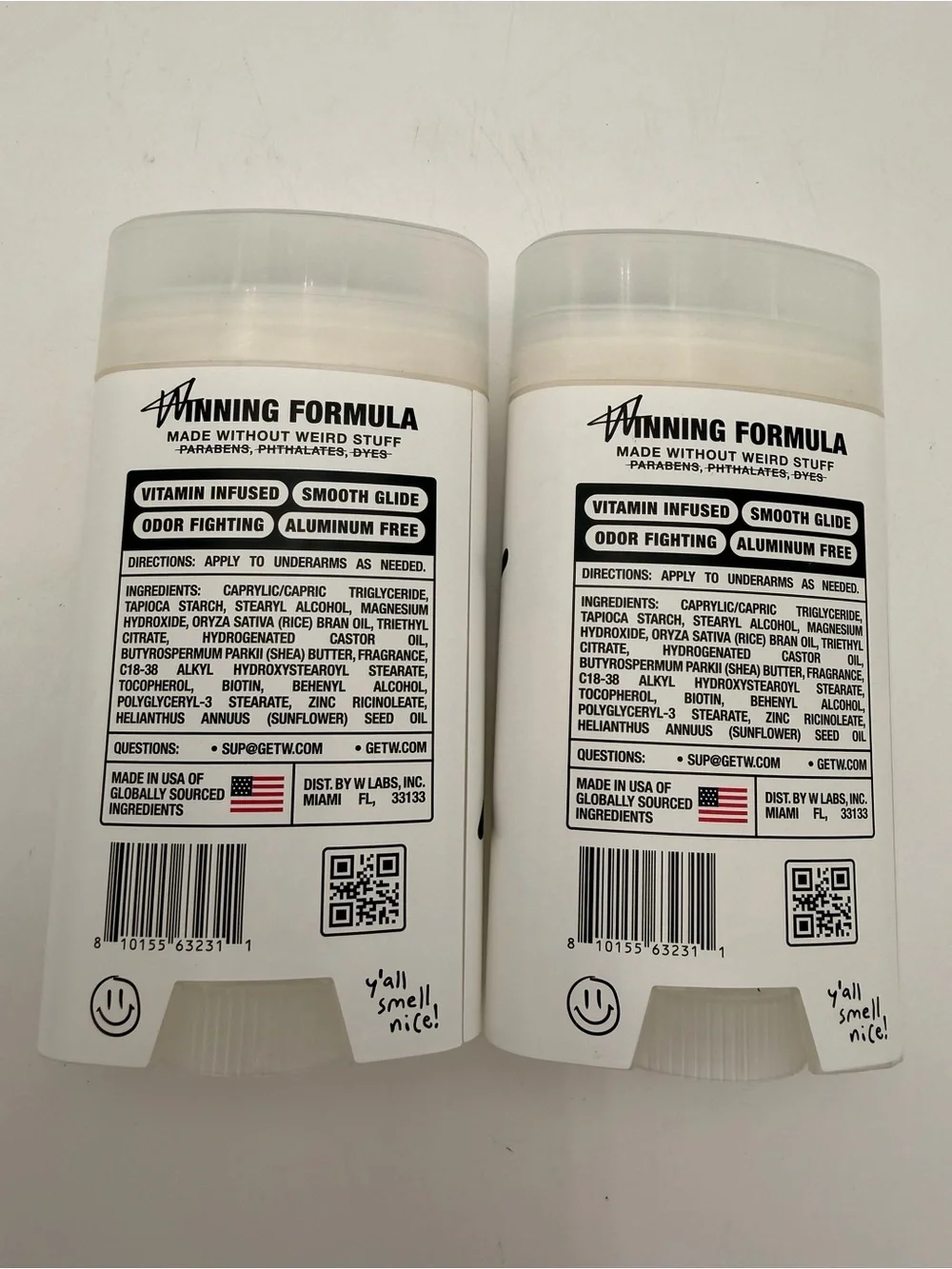fresh Aluminum-Free Deodorant Stick — White